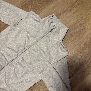 Lululemon Scuba Full-Zip Hoodie Women's Size L 10 Gray Cotton Fleece Vented